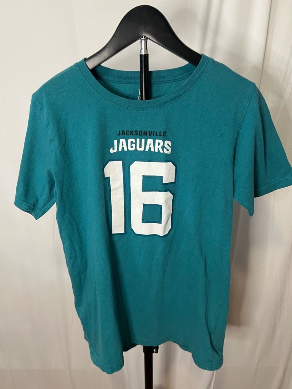 Jacksonville Jaguars Kids Teal #16 Trevor Lawrence Short Sleeve Tee